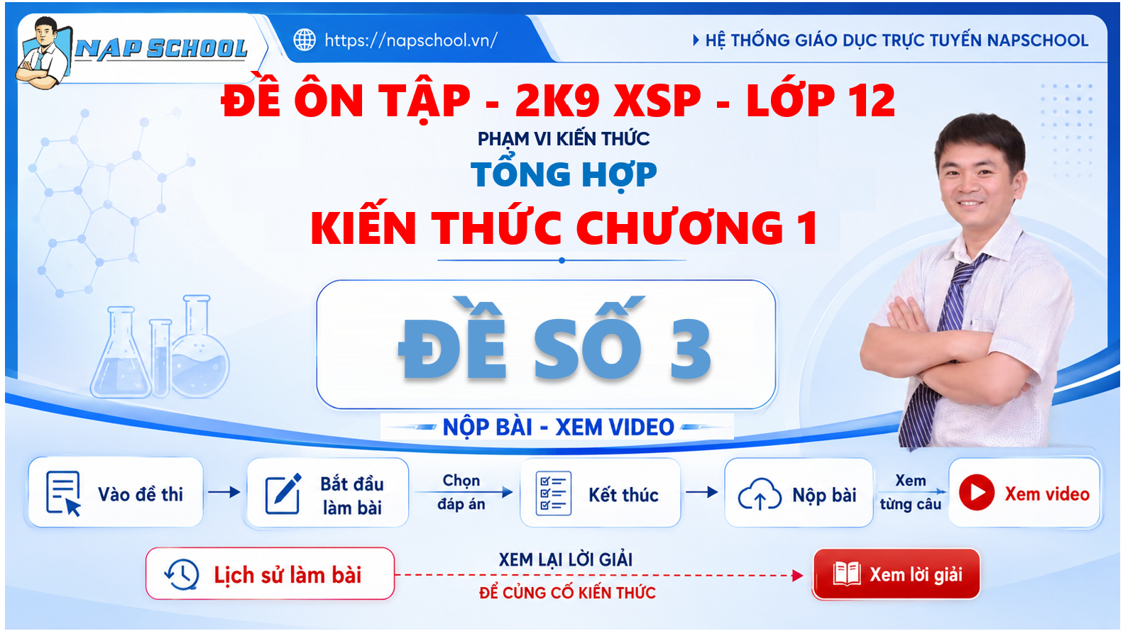 ĐỀ THI: TỔNG HỢP KIẾN THỨC CHƯƠNG 1 - LỚP 12 - ĐỀ SỐ 3